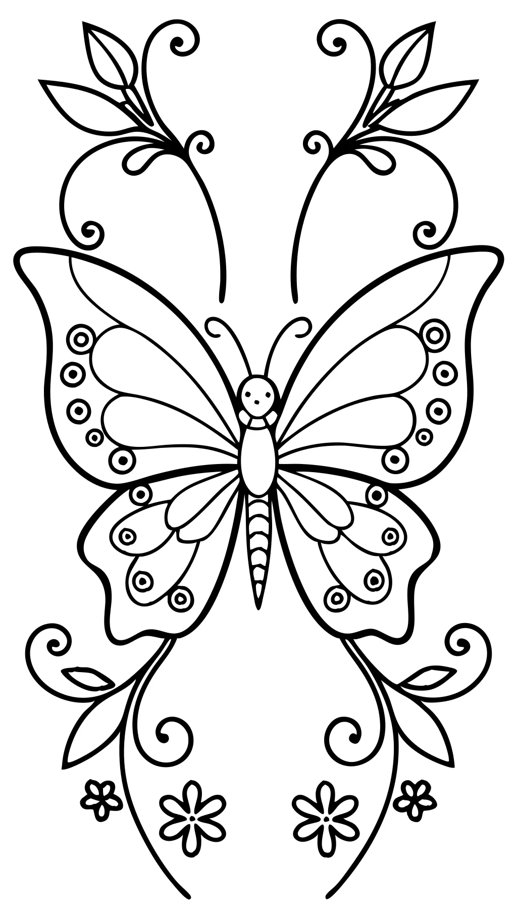 coloring pages free butterfly